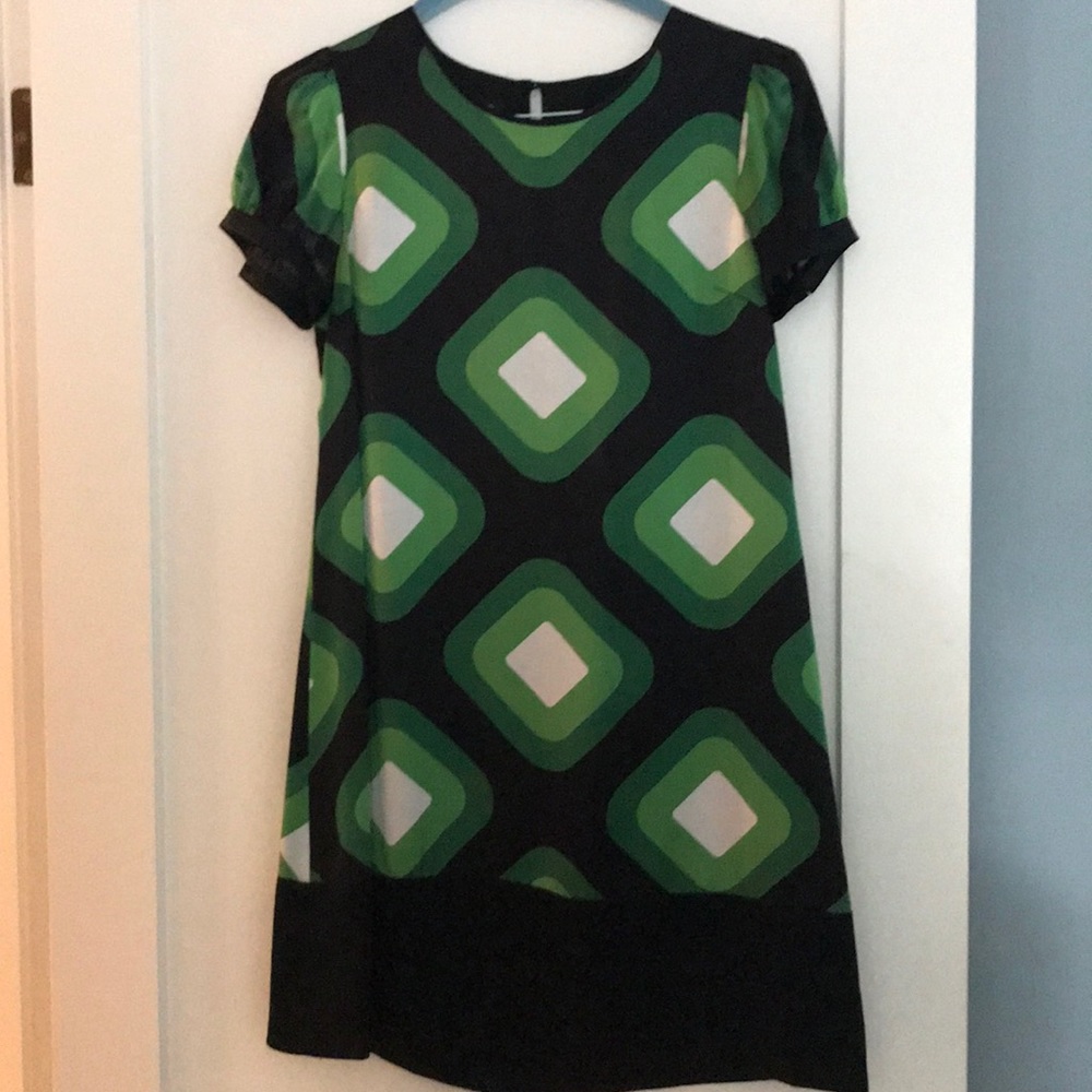 INC Silk Retro Shift Dress